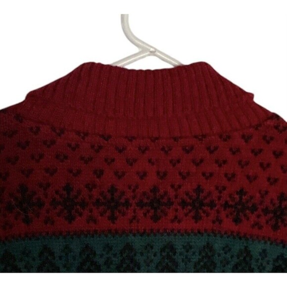 Vintage ALPS Womens Wool Sweater Size Small Reindeer Full Zip 36" Chest - Picture 6 of 9